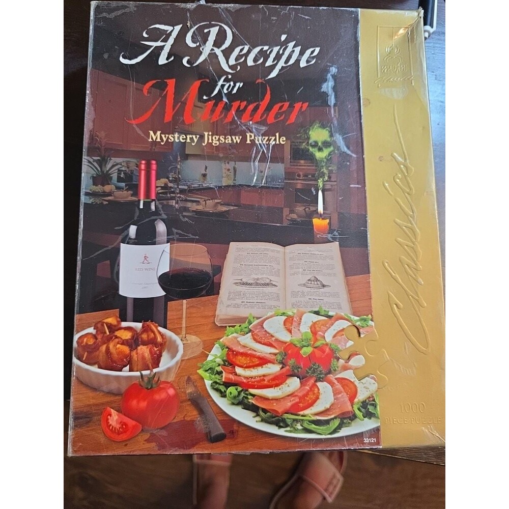 Recipe For Murder-Jigsaw Shaped Puzzle 1000 Pieces